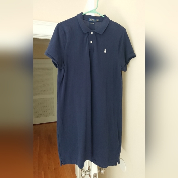 Polo Ralph Lauren The mesh Mini Navy short dress size XL - Picture 3 of 13